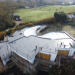 Aerial Photos of The Pump House in Construction