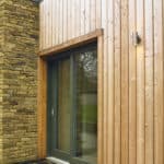 ULTRA triple glazed timber lift and slide door at low energy selfbuild project Yorkshire